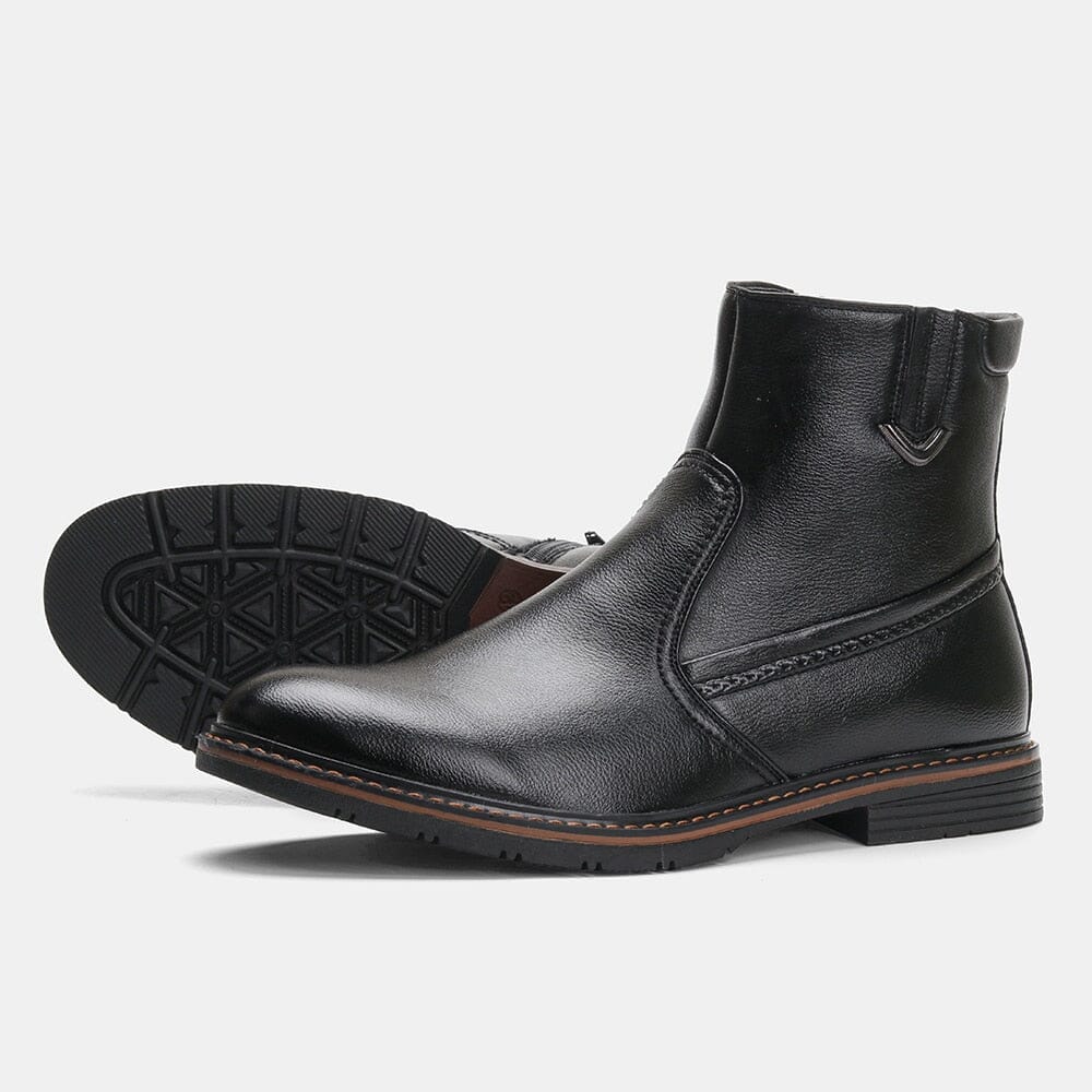 Bota de Couro Clássica Inglesa Bota de Couro Clássica Inglesa Espaço Shop Preto 38 