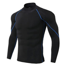 Camisa Manga Longa FitGym Camisa Manga Longa FitGym Sabinovision Preto Linha Azul M 