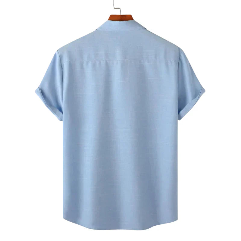 Camisa Masculina Azul Mar Camisa Masculina Azul Mar espaço shop 