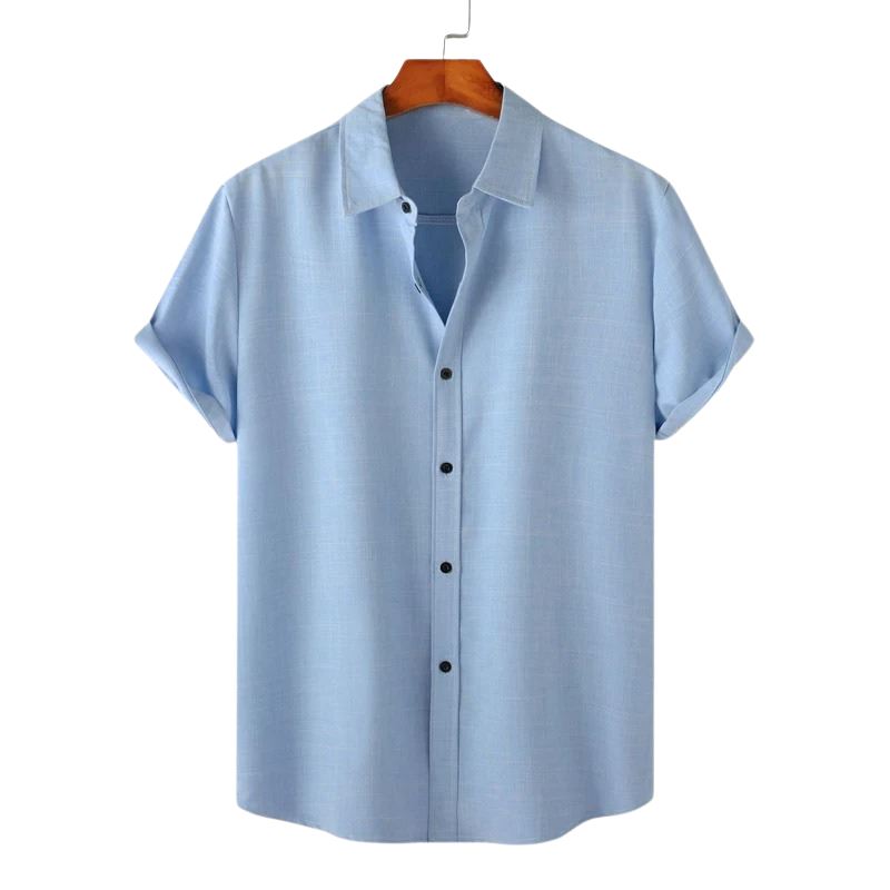 Camisa Masculina Azul Mar Camisa Masculina Azul Mar espaço shop M 