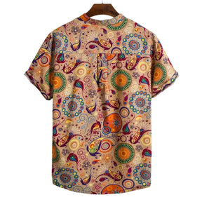 Camisa Masculina Estampada Floral Camisa Masculina Estampada Floral espaço shop 