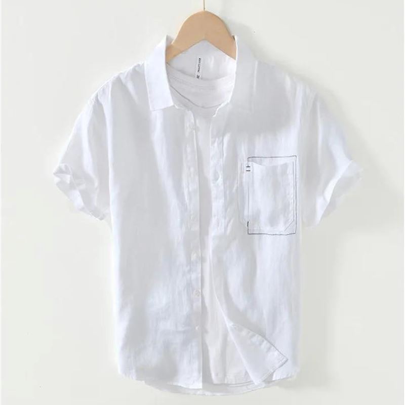 Camisa Masculina Linho Despojado Camisa Masculina Linho Despojado espaço shop BRANCO PP 