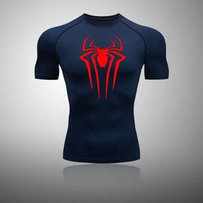 Camisa Masculina Rashgard Spider Camisa Masculina Rashgard Spider Sabinovision Azul e Vermelho P 