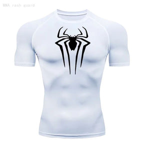 Camisa Masculina Rashgard Spider Camisa Masculina Rashgard Spider Sabinovision Branco e preto P 