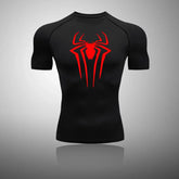 Camisa Masculina Rashgard Spider Camisa Masculina Rashgard Spider Sabinovision Preto e vermelho P 