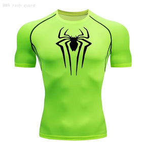 Camisa Masculina Rashgard Spider Camisa Masculina Rashgard Spider Sabinovision Verde e Preto P 