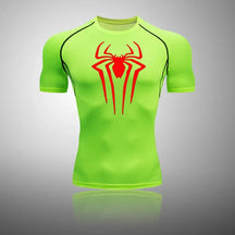 Camisa Masculina Rashgard Spider Camisa Masculina Rashgard Spider Sabinovision Verde e Vermelho P 