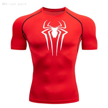 Camisa Masculina Rashgard Spider Camisa Masculina Rashgard Spider Sabinovision Vermelho e Branco P 