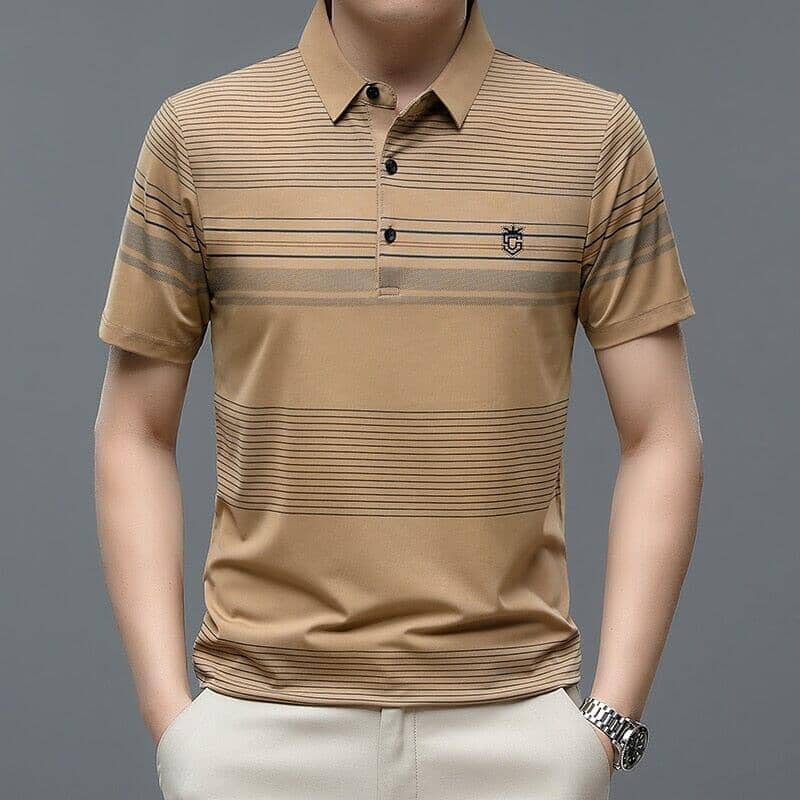 Camisa Polo Masculina Active Plus Camisa Polo Masculina Active Plus Comand Shoes Caqui P 