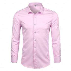 Camisa Social Lisa Conforto Anti Amassado Camisa Social Lisa Conforto Anti Amassado Manfine Rosa P 