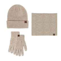 Conjunto de Inverno - Touca Luva e Cachecol Conjunto de Inverno - Touca Luva e Cachecol - Acessórios de Inverno Comand Shoes Cáqui 