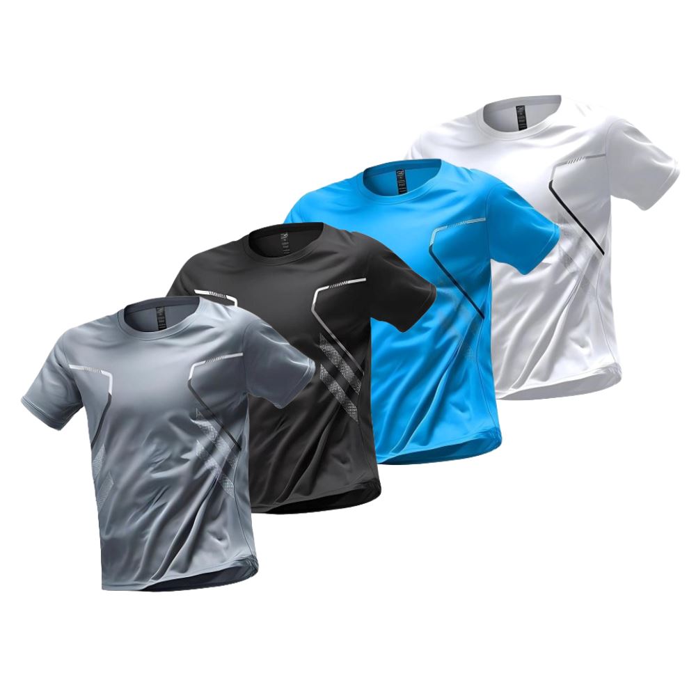 Kit 4 Camisetas Masculina de Treino FitPro Kit 4 Camisetas Masculina de Treino FitPro Comand Kit 4 Neutras P 