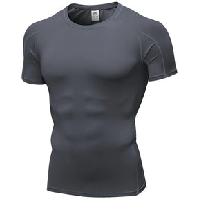 - Kit Camisa masculina de Compressão estilo militar Fit Nax 1 organax Cinza PP 