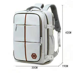 Mochila de Viagem Multifuncional com Porta USB e Design Versátil Mochila de Viagem Multifuncional com Porta USB e Design Versátil comandshoes 