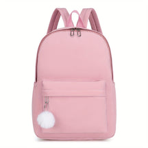 Mochila Escolar Casual em Nylon Mochila Escolar Casual em Nylon comandshoes Rosa 