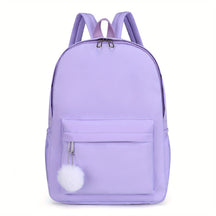 Mochila Escolar Casual em Nylon Mochila Escolar Casual em Nylon comandshoes Roxo 