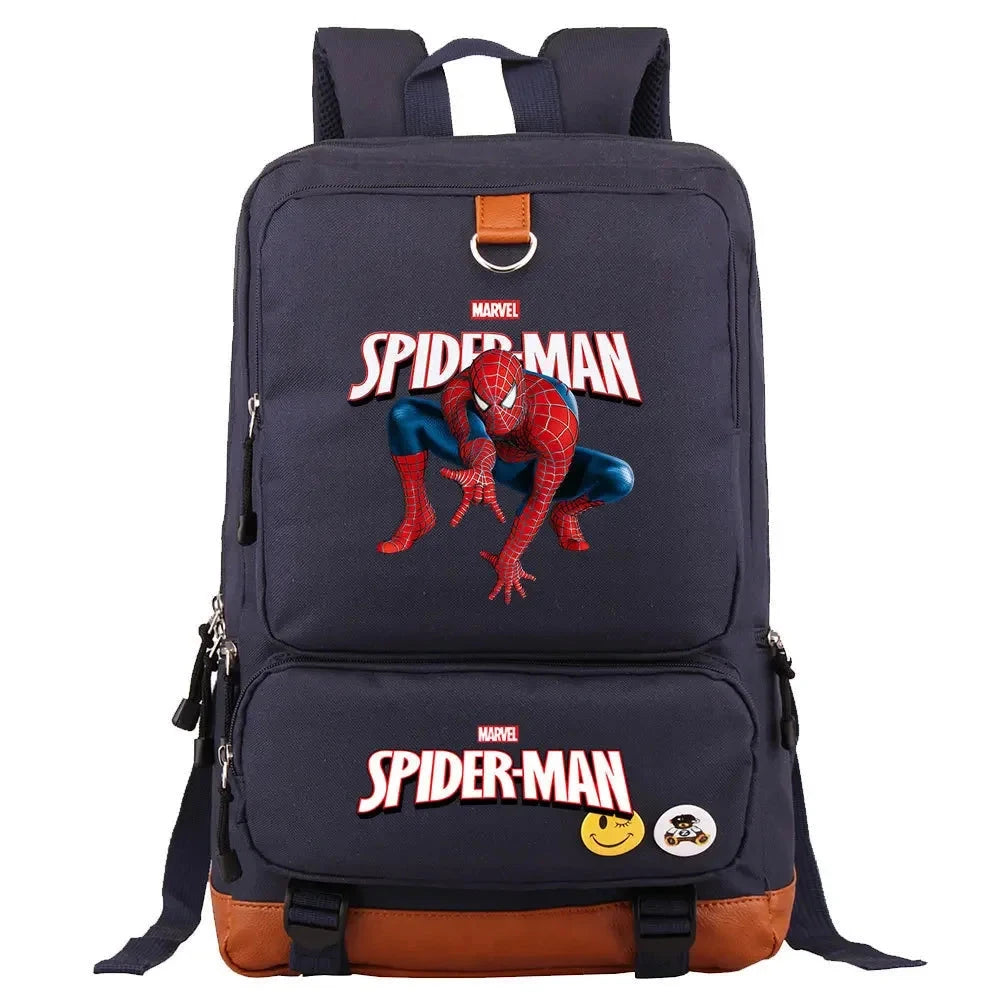 Mochila escolar Infantil Masculina De Grande Capacidade Estampa Super Herói Mochila escolar Infantil Masculina De Grande Capacidade Estampa Super Herói comandshoes Azul marinho 