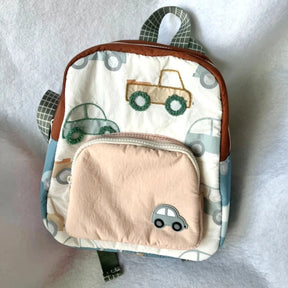 Mochila Infantil Jardim De Infância Para Passeio Estampa Carrinho comandshoes 