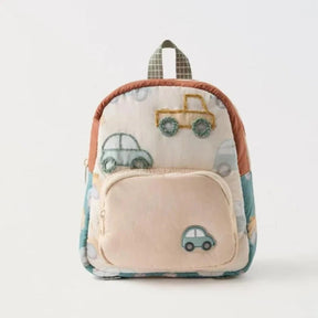 Mochila Infantil Jardim De Infância Para Passeio Estampa Carrinho comandshoes 