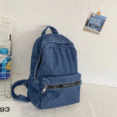 Mochila Jeans Multifuncional Clássica Material Confortável comandshoes Blue 